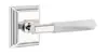 Emtek8161_TAMRWHSELECT T-Bar White Marble Lever with Wilshire Rosette