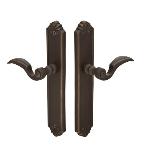 Emtek1541Bronze Tuscany 2 in. x 10-1/2 in. PlatesDoor Configuration-5 Euro Profile Cylinder Hu