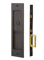 Emtek2123Pocket Door Mortise Lock Modern Rectangular Rustic