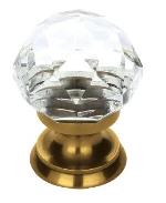 Emtek86003Diamond Glass Knob 1 in. diam.