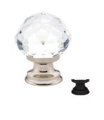 Emtek86012Diamond Glass Knob 1-1/4 in. diam.