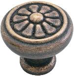 Emtek86095Tuscany Bronze Petal Knob 1 in. diam.